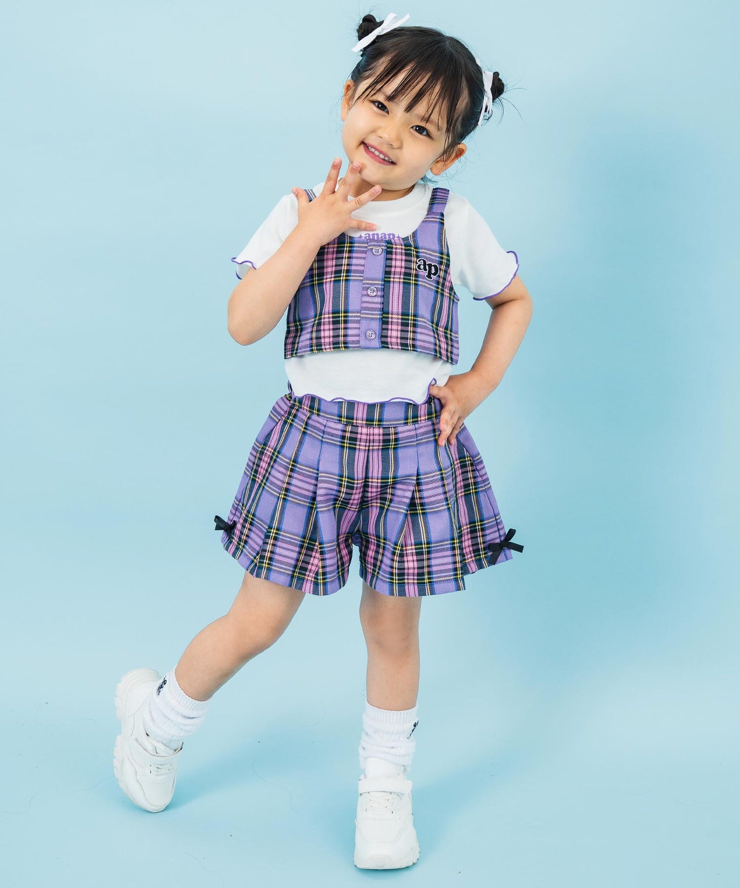 ラベンダー(110サイズ着用/身長：約103cm)
