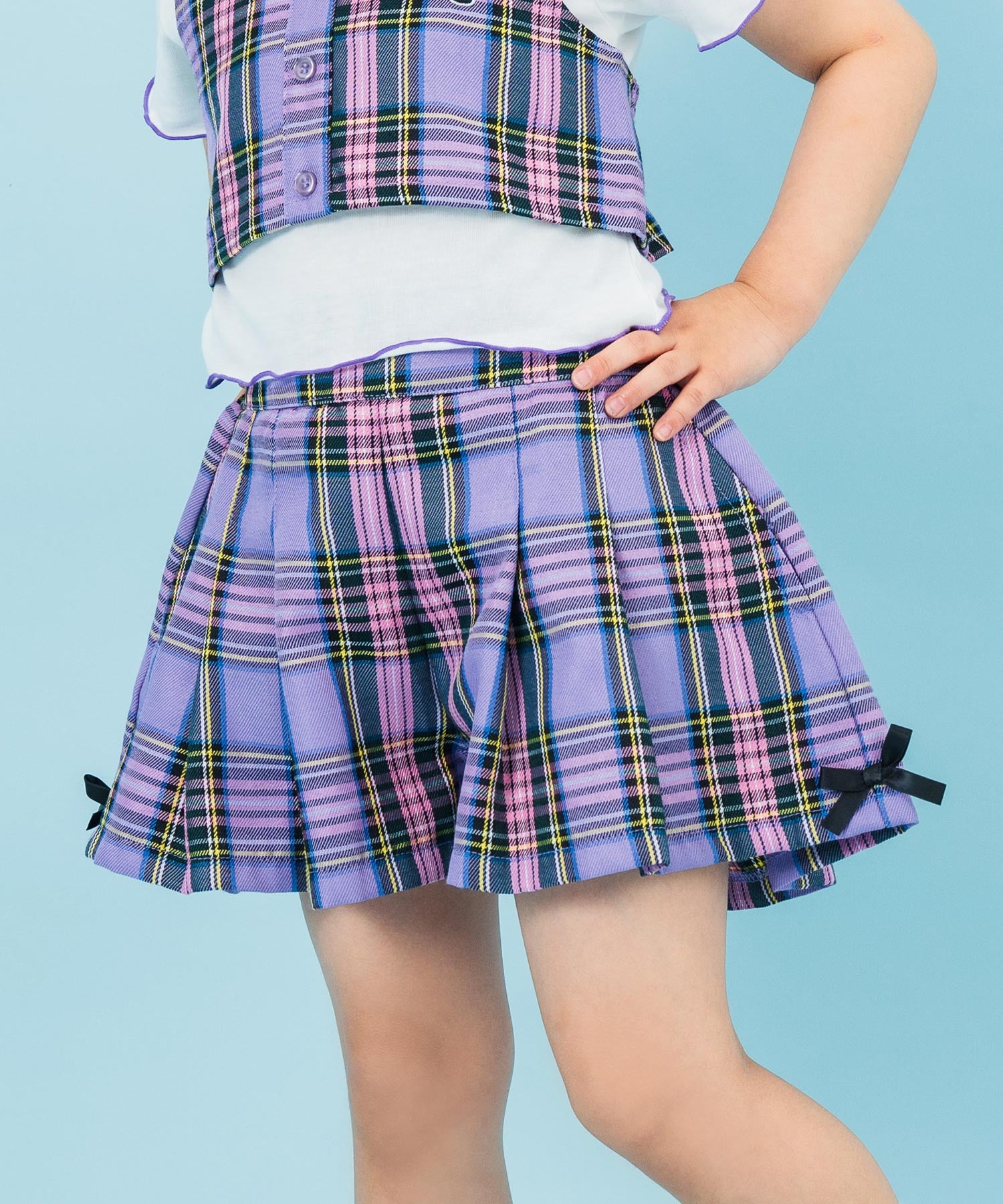 ラベンダー(110サイズ着用/身長：約103cm)