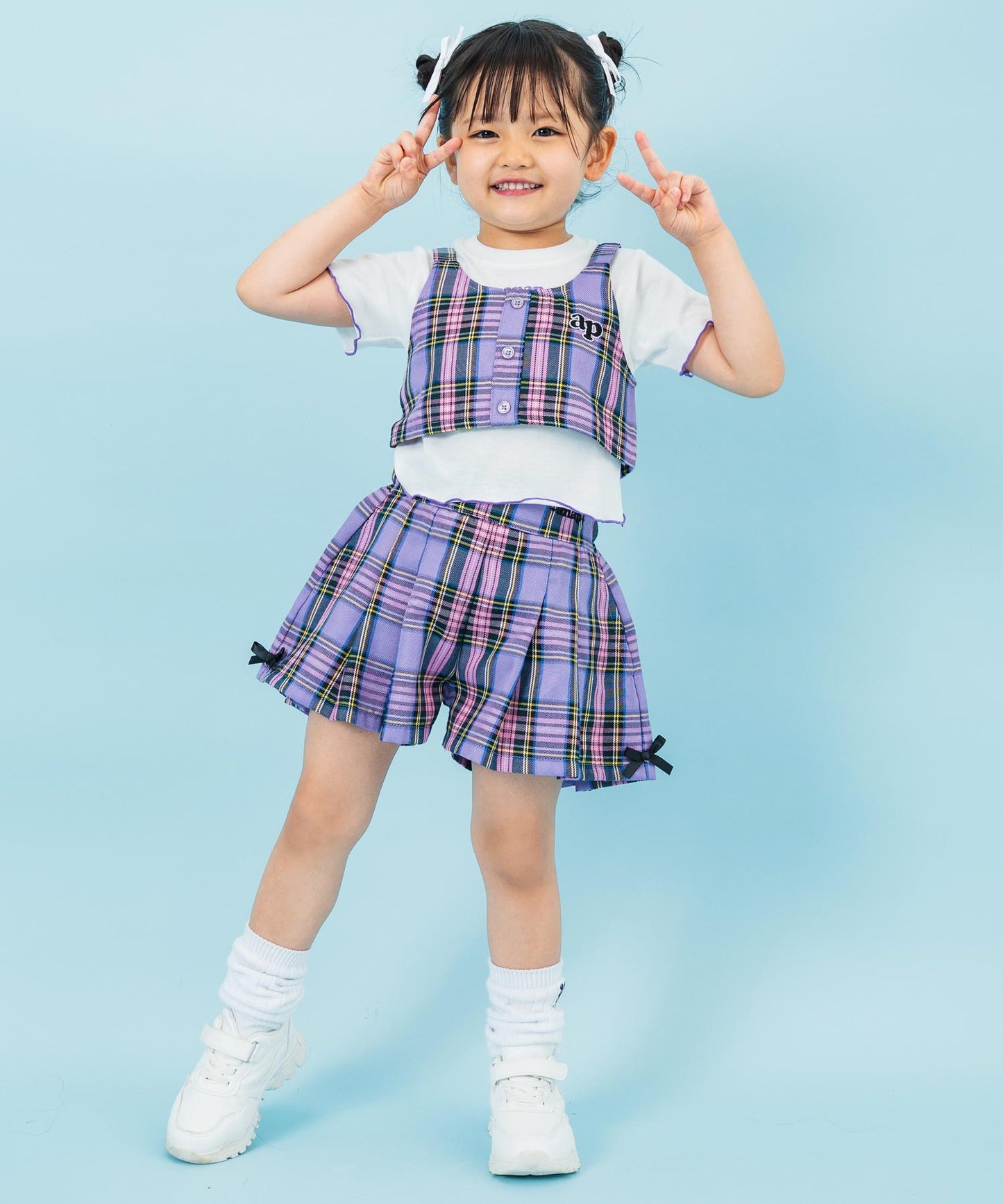 ラベンダー(110サイズ着用/身長：約103cm)
