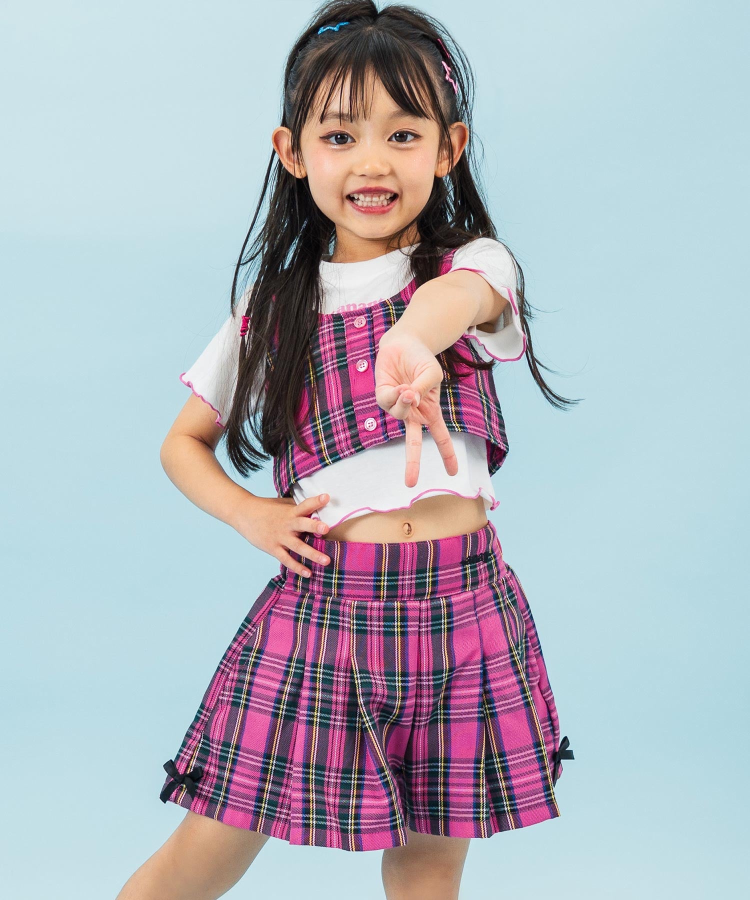 ライトピンク(110サイズ着用/身長：約106cm)