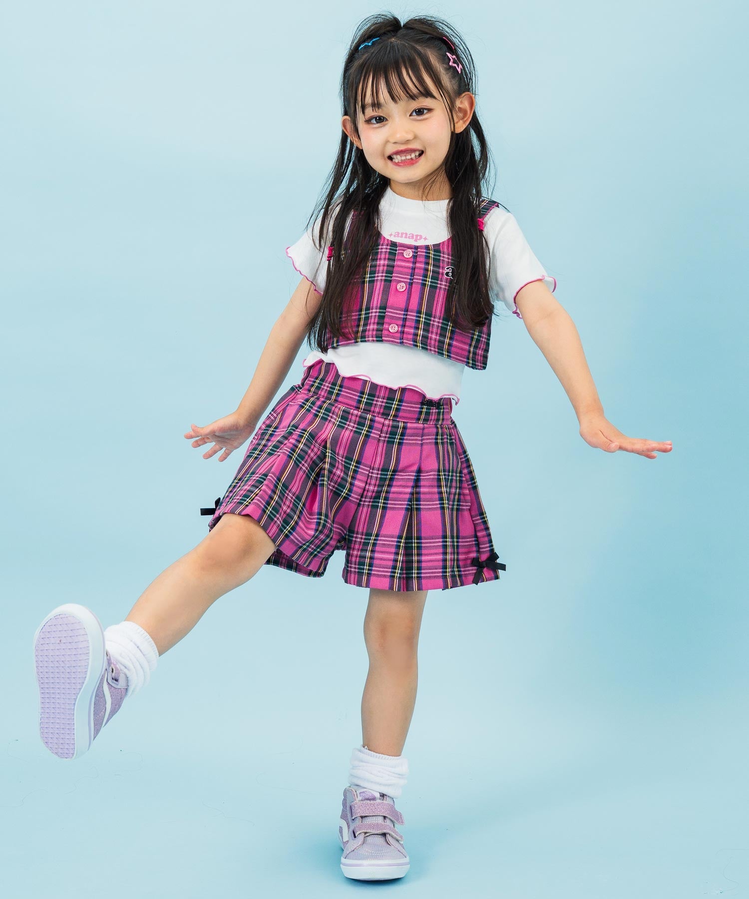 ライトピンク(110サイズ着用/身長：約106cm)