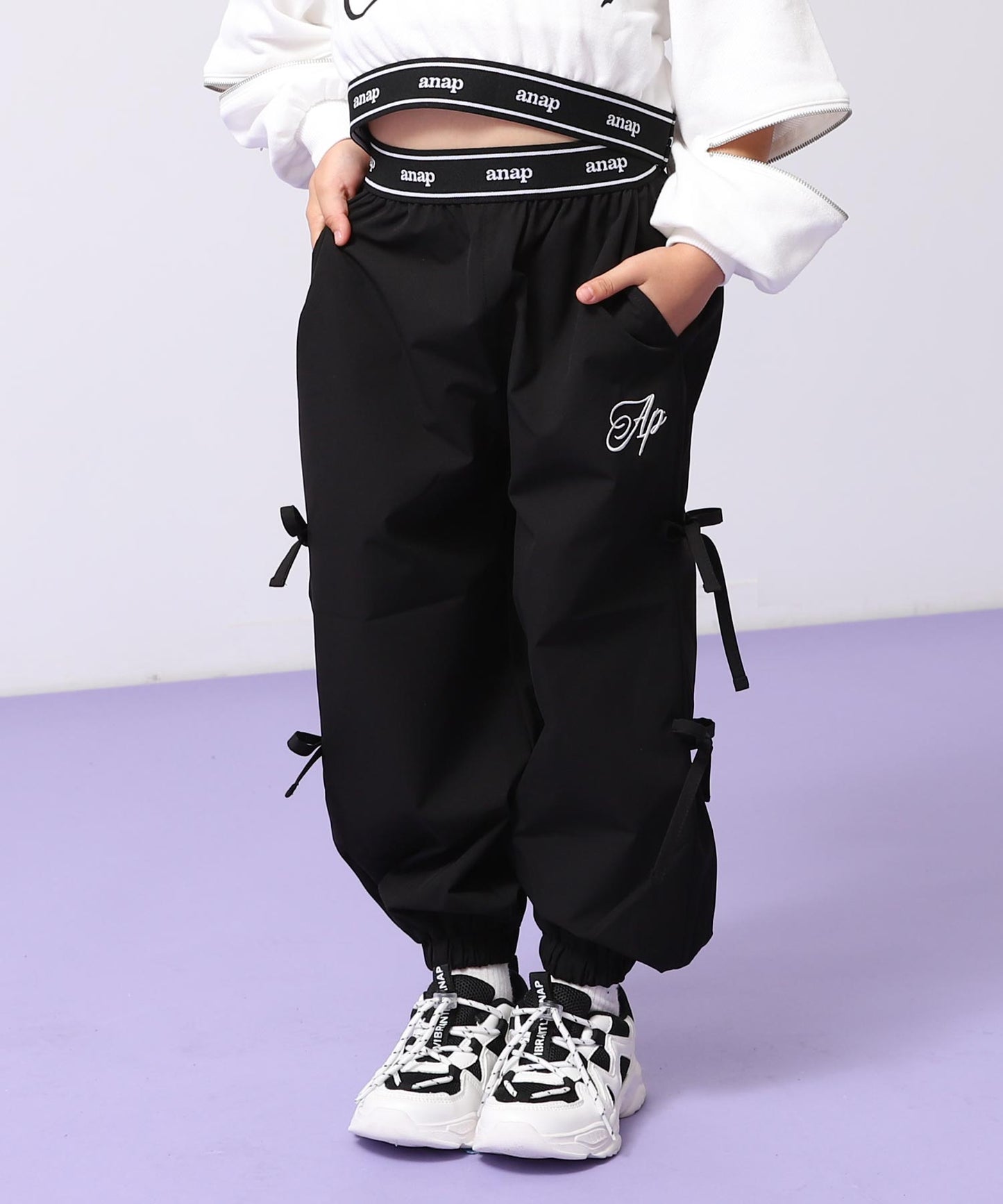 サイドリボン シャカ ジョガーパンツ 422-3505