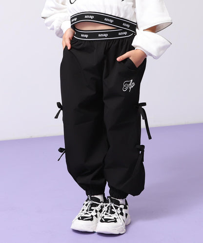 サイドリボン シャカ ジョガーパンツ 422-3505