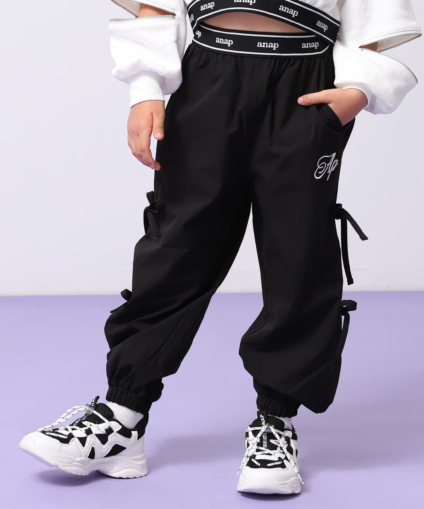 サイドリボン シャカ ジョガーパンツ 422-3505