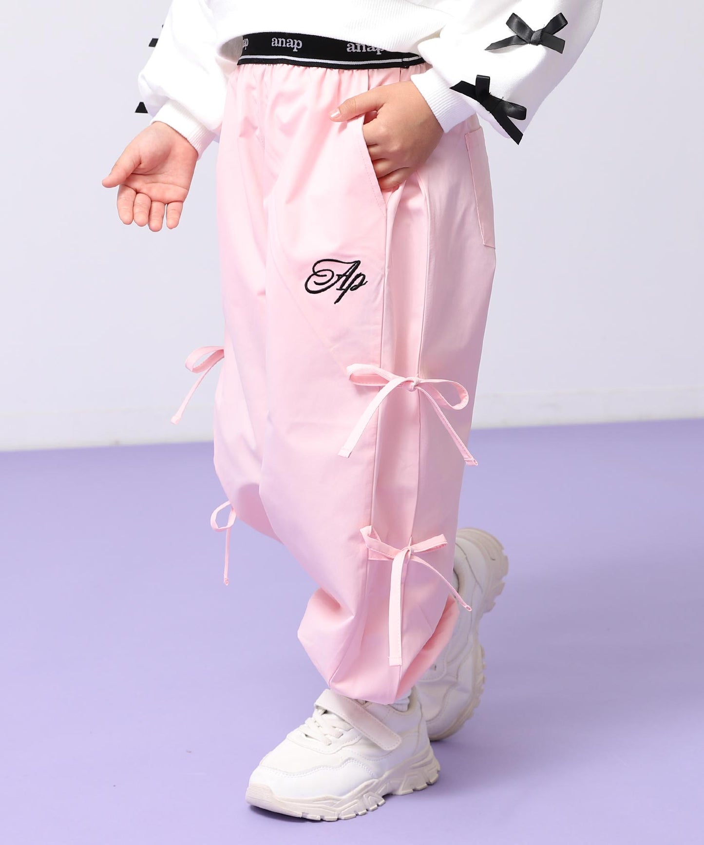 サイドリボン シャカ ジョガーパンツ 422-3505