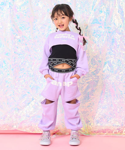 ラベンダー(110サイズ着用/身長：約113cm)