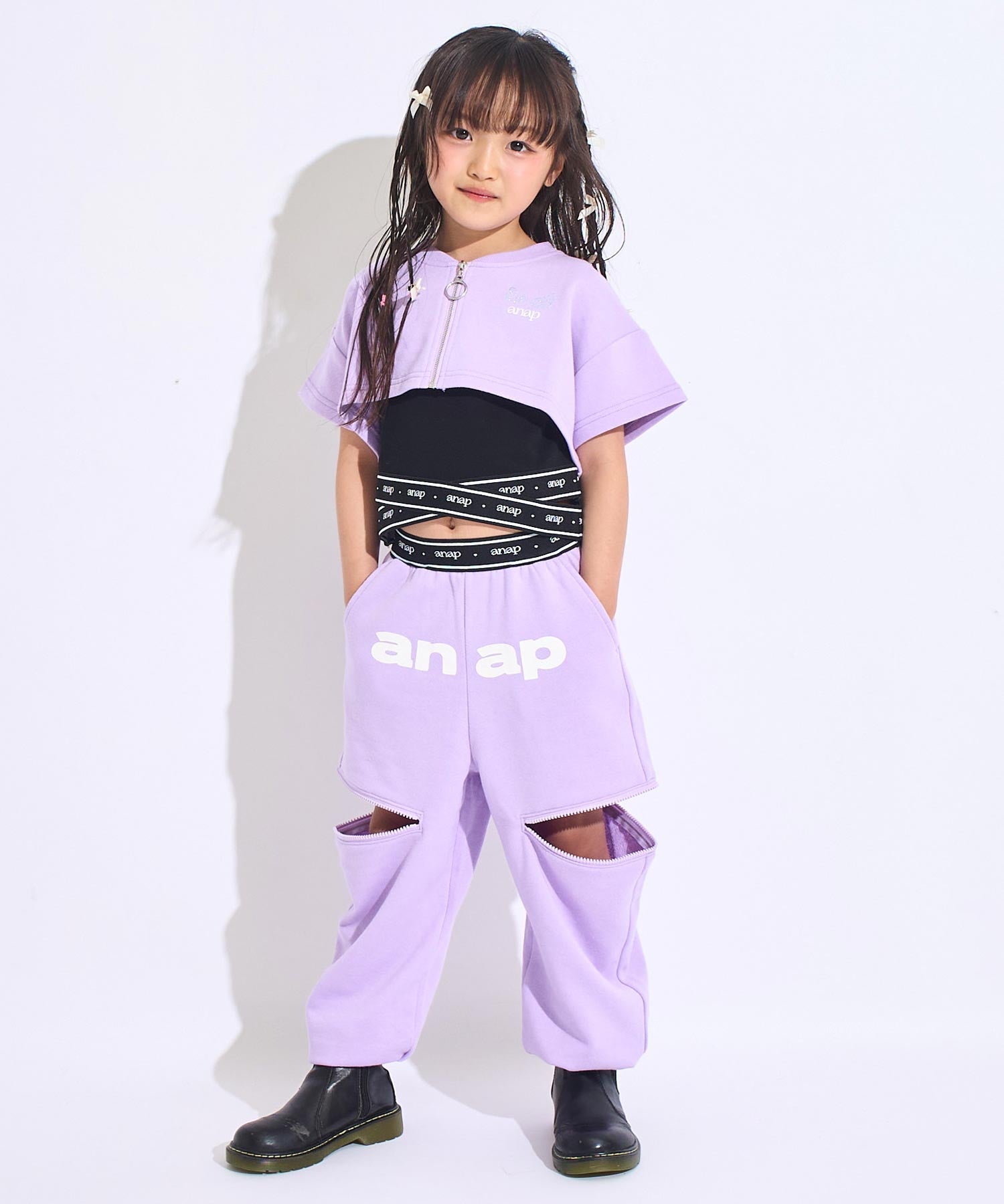 サイドジップ スウェット パンツ 【別売りセットアップ】 422-3524