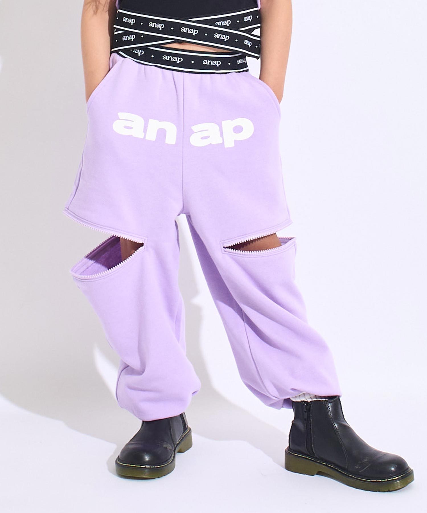 サイドジップ スウェット パンツ 【別売りセットアップ】 422-3524