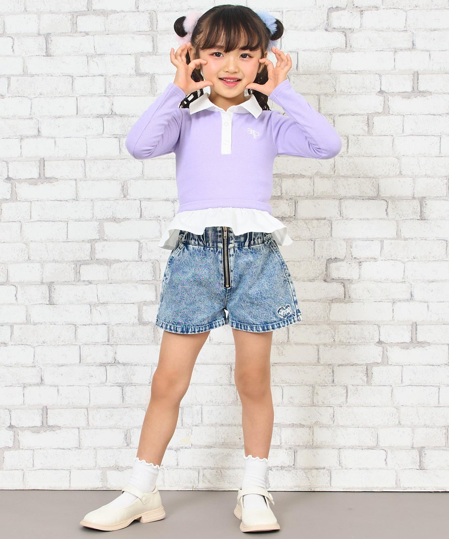 ブルー(110サイズ着用/身長：約112cm)