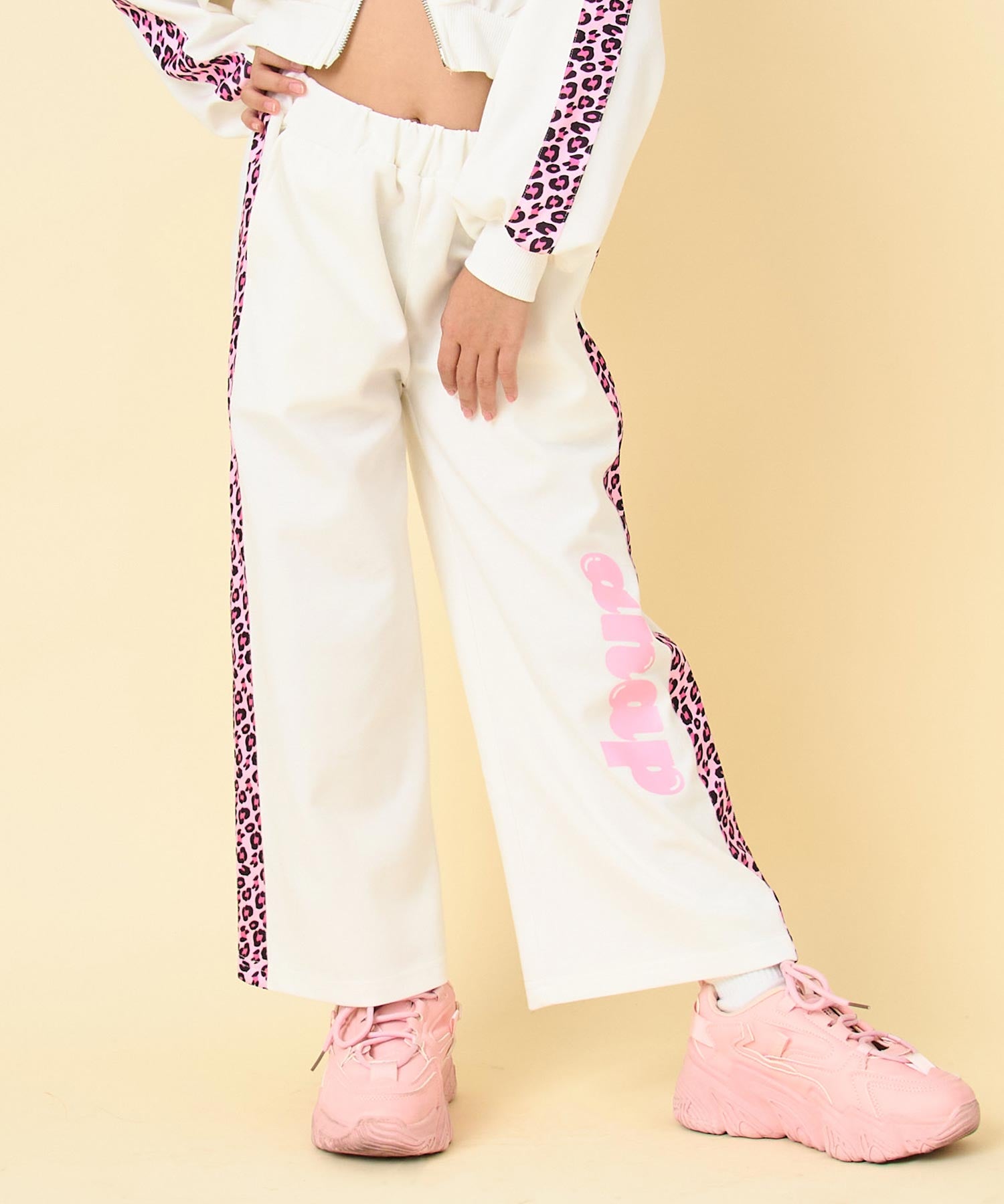 ヒョウ柄 ライン ジャージ パンツ（別売りセットアップ） 422-3538