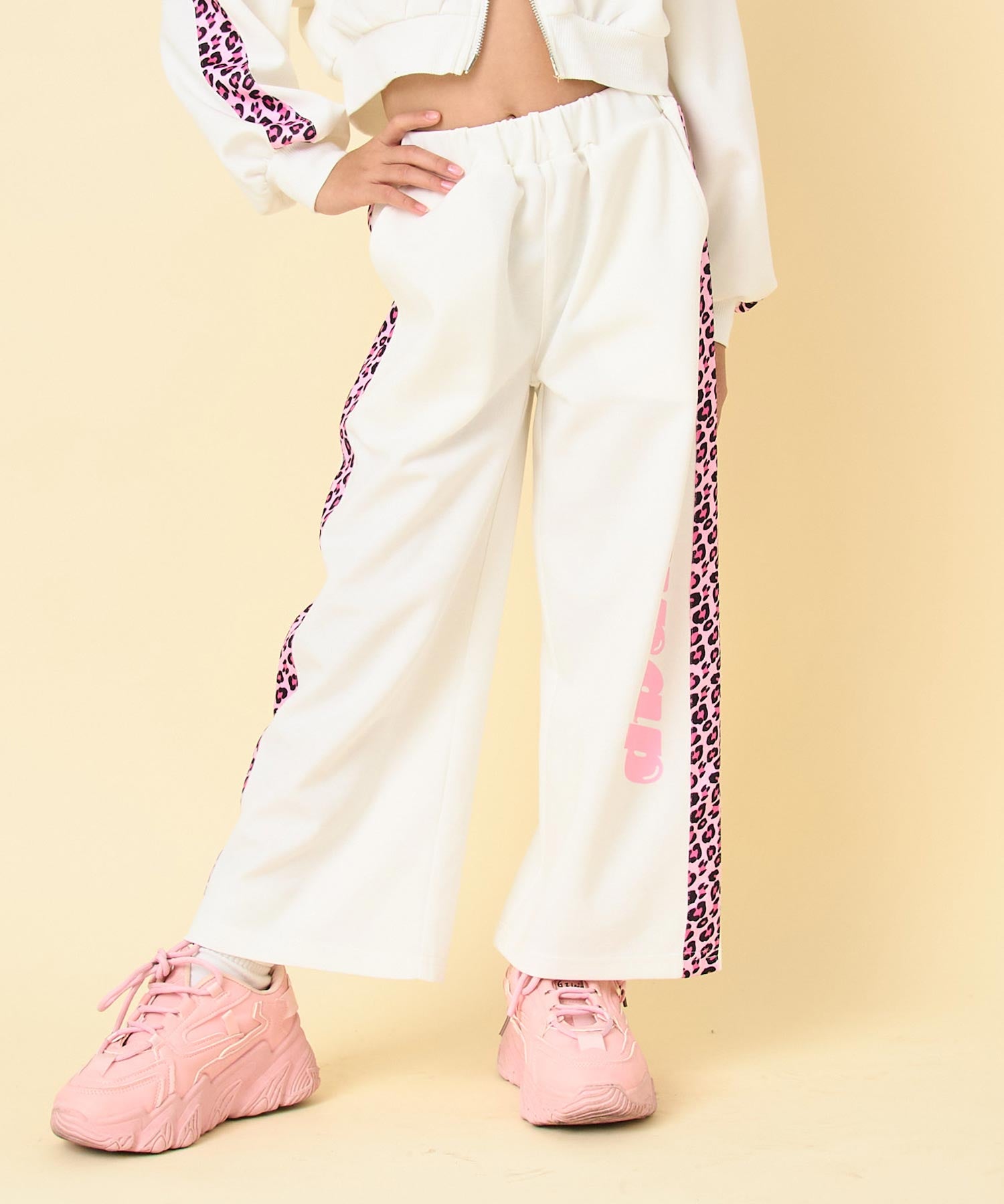 ヒョウ柄 ライン ジャージ パンツ（別売りセットアップ） 422-3538