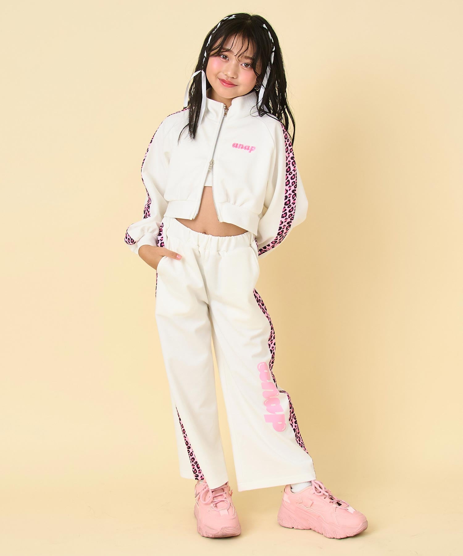 ヒョウ柄 ライン ジャージ パンツ（別売りセットアップ） 422-3538
