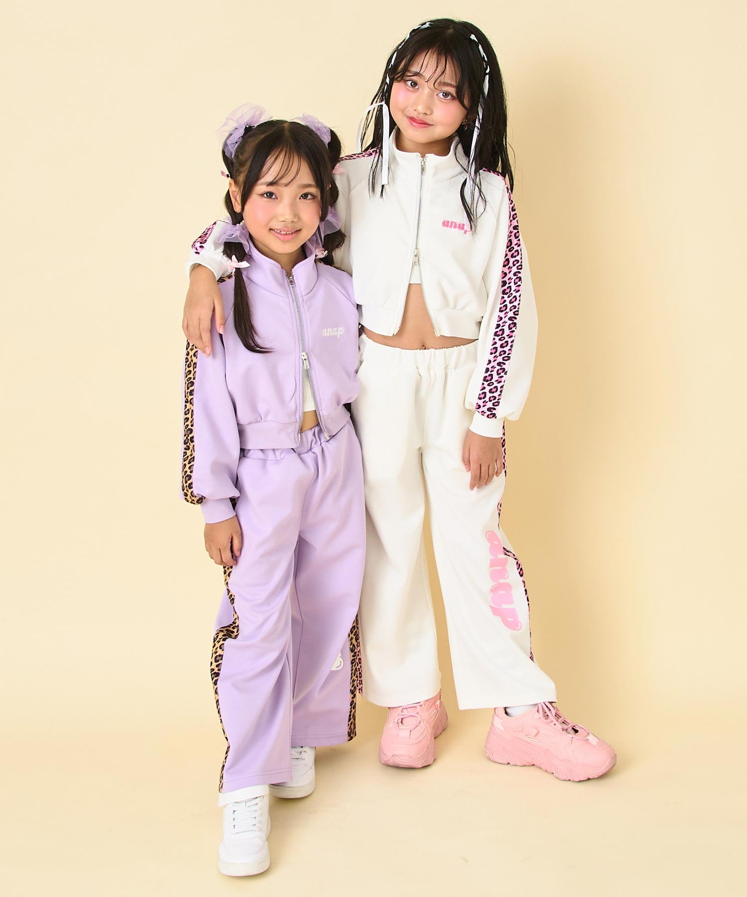ヒョウ柄 ライン ジャージ パンツ（別売りセットアップ） 422-3538