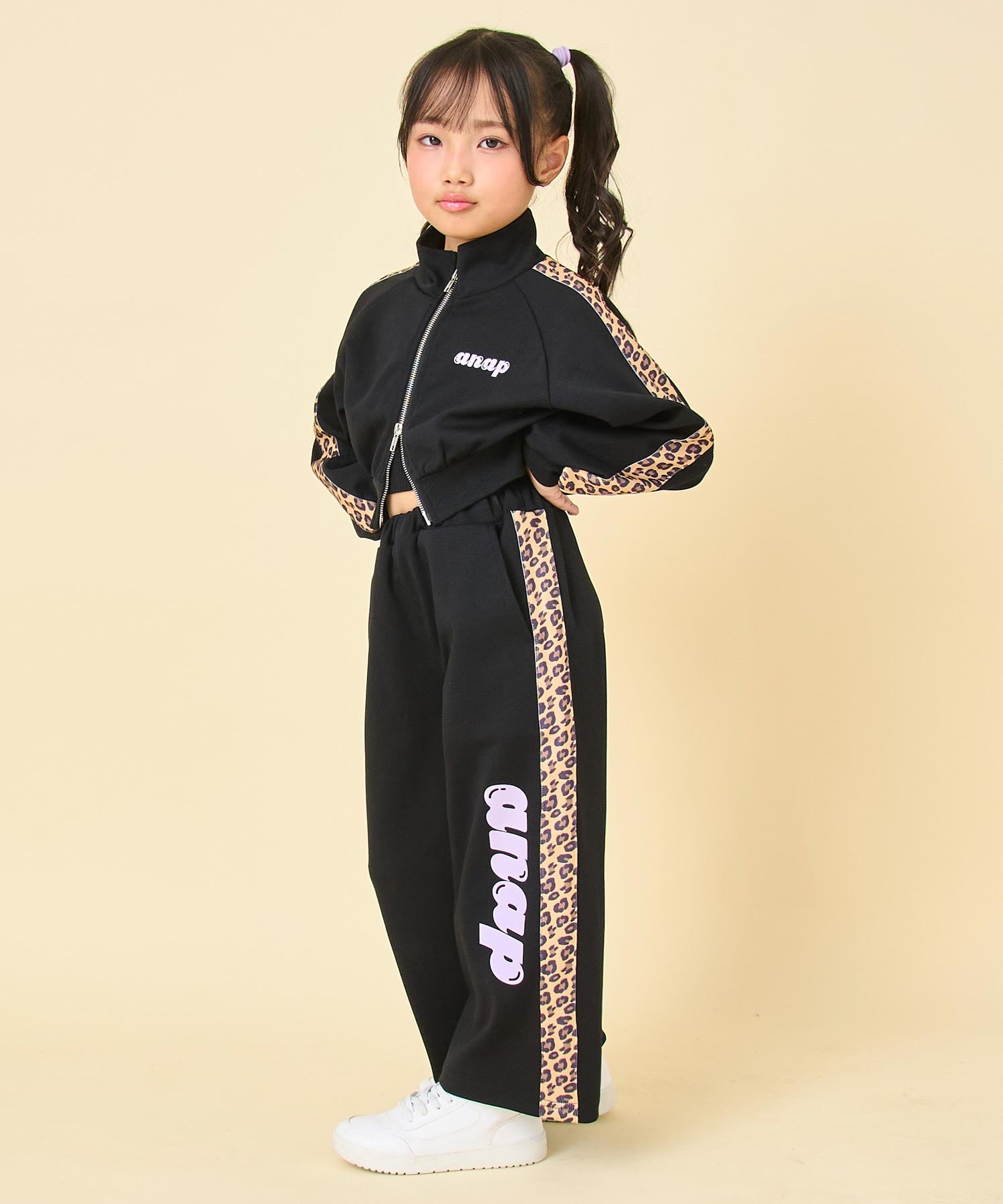 ヒョウ柄 ライン ジャージ パンツ（別売りセットアップ） 422-3538