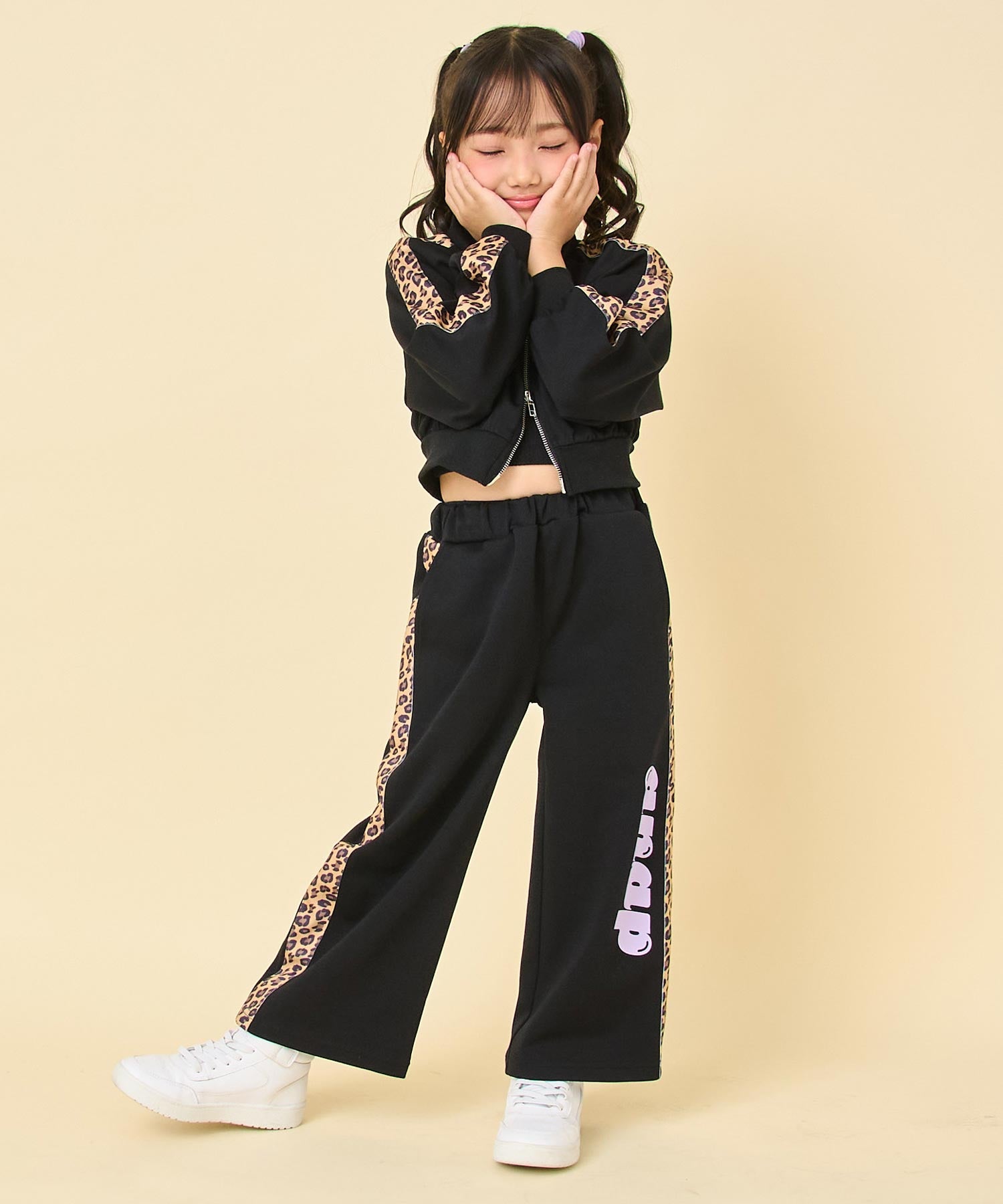 ヒョウ柄 ライン ジャージ パンツ（別売りセットアップ） 422-3538