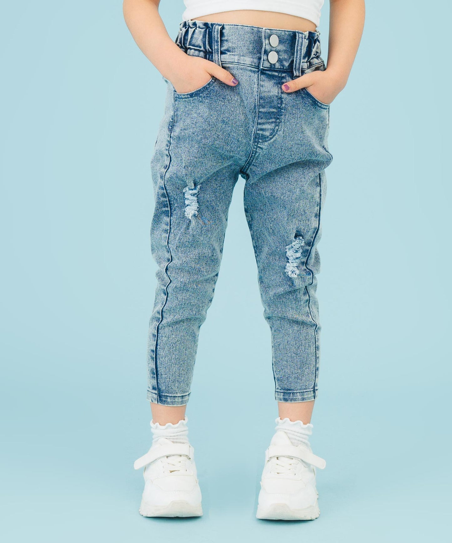 ブルー(110サイズ着用/身長：約113cm)