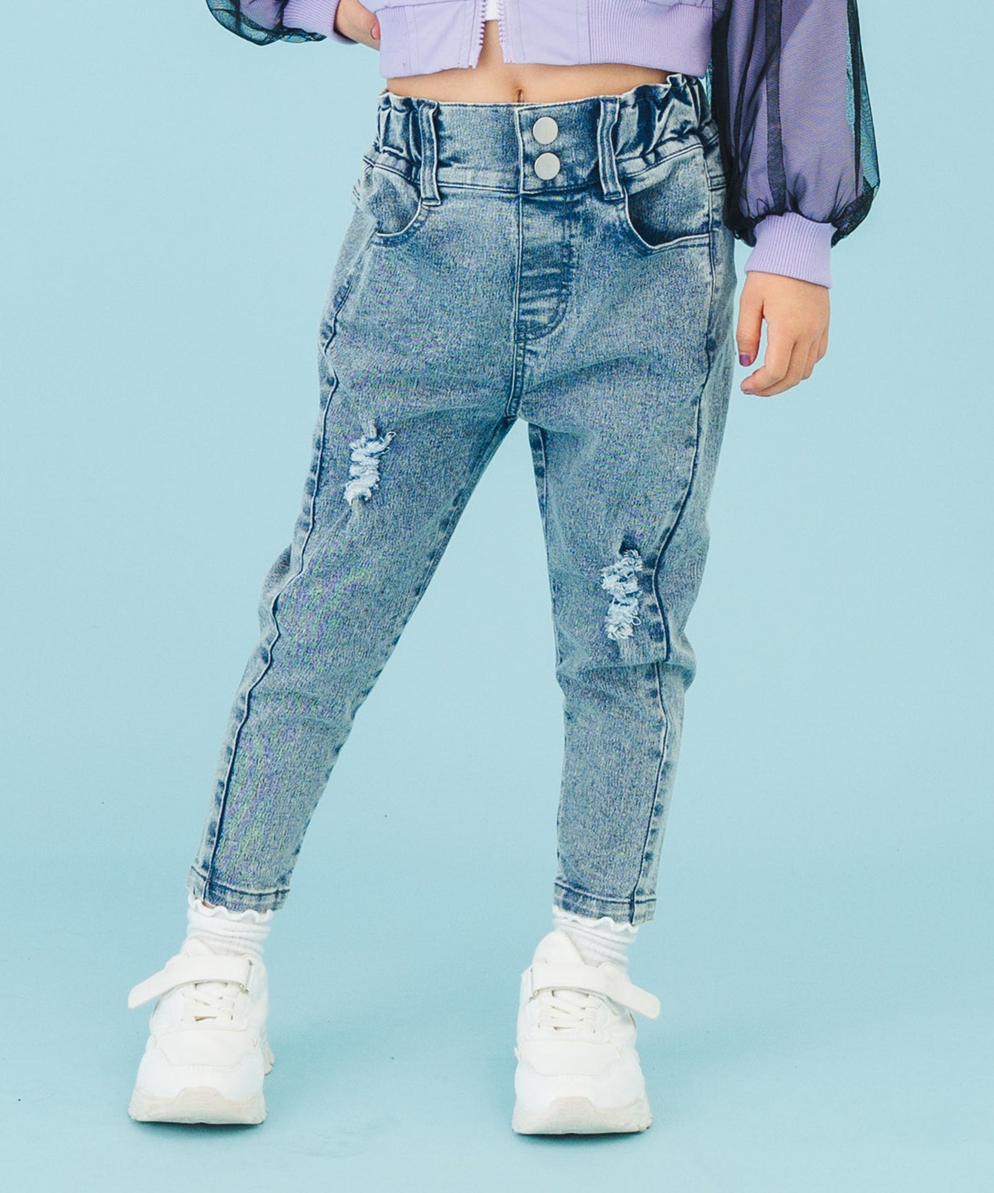 ブルー(110サイズ着用/身長：約113cm)