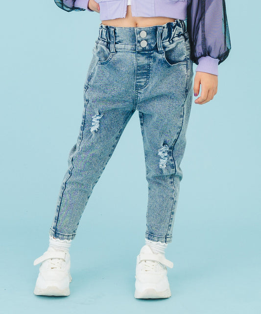 クラッシュ ハイウエスト スキニーパンツ 422-3568