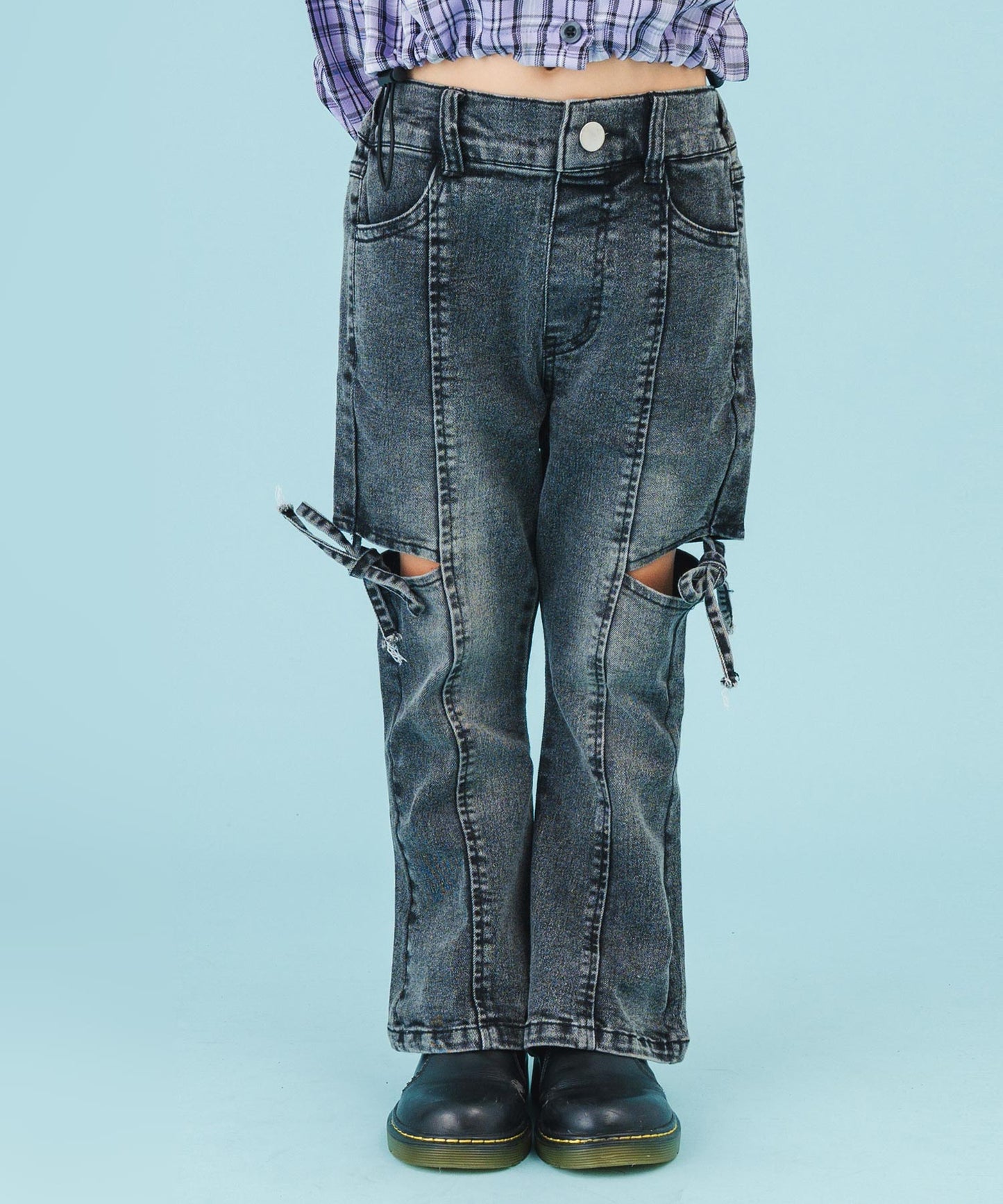 ブラック(110サイズ着用/身長：約113cm)