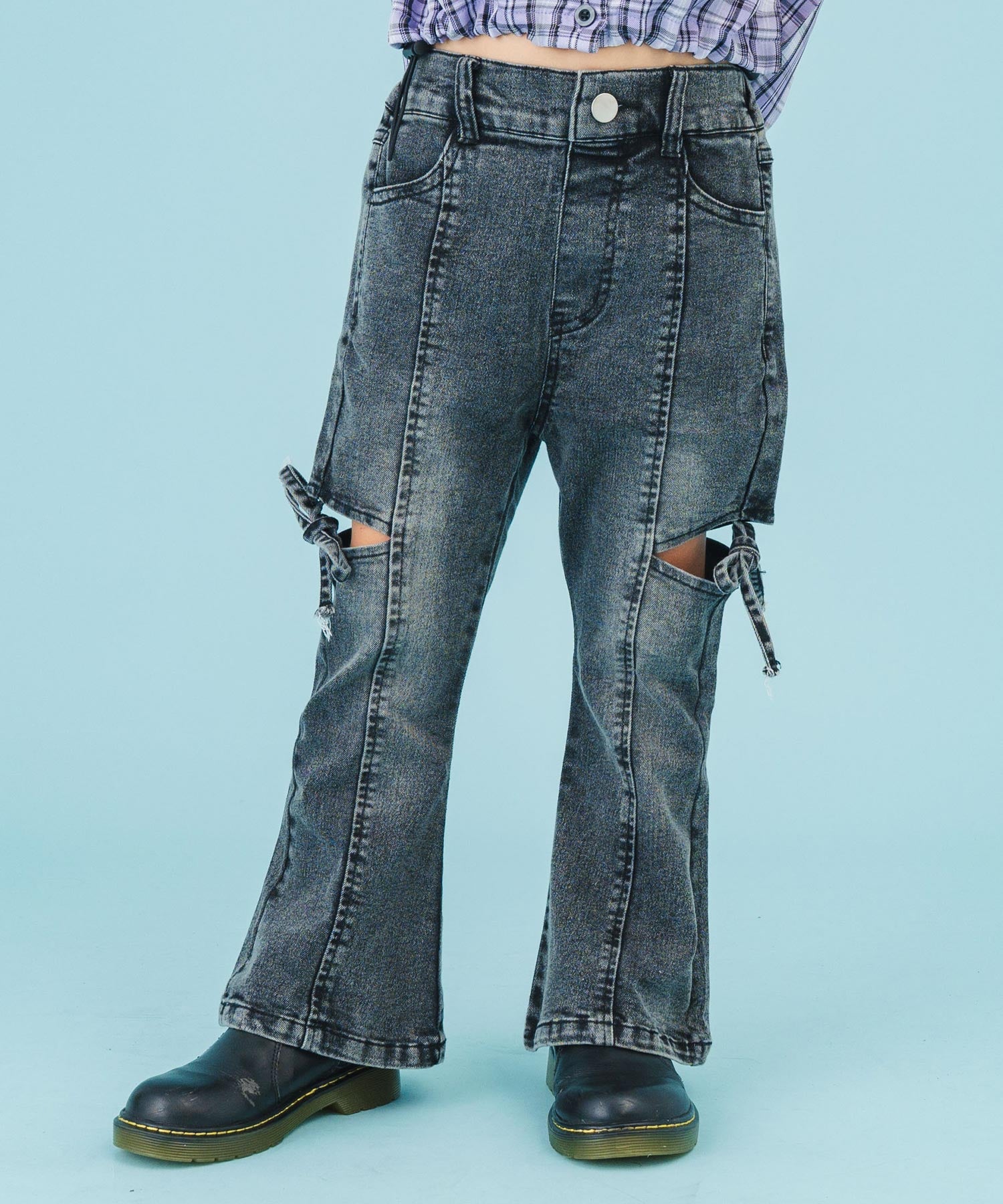 ブラック(110サイズ着用/身長：約113cm)