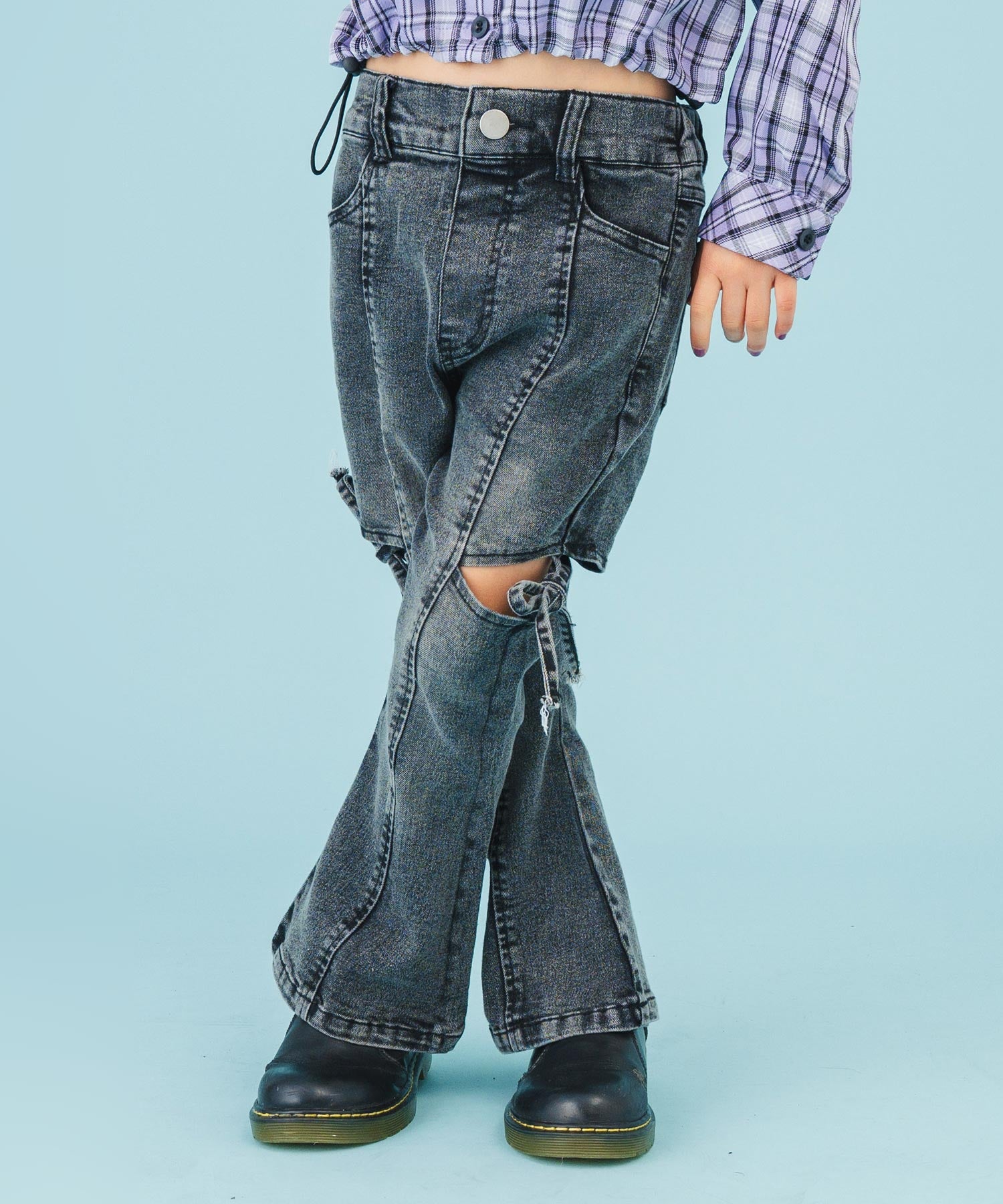 ブラック(110サイズ着用/身長：約113cm)