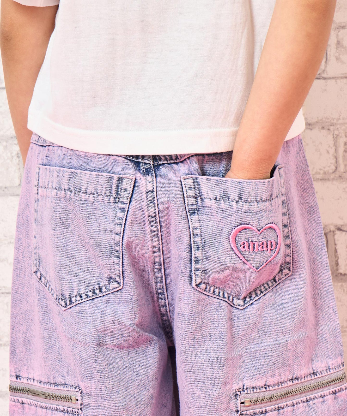 ピンク(110サイズ着用/身長：約103cm)