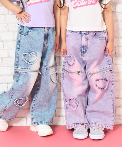 ピンク(110サイズ着用/身長：約103cm)
ブルー(110サイズ着用/身長：約106cm)