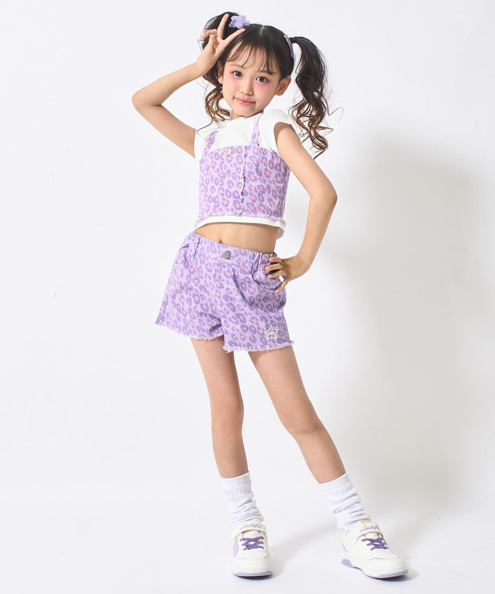 ラベンダー(120サイズ着用/身長：約128cm)