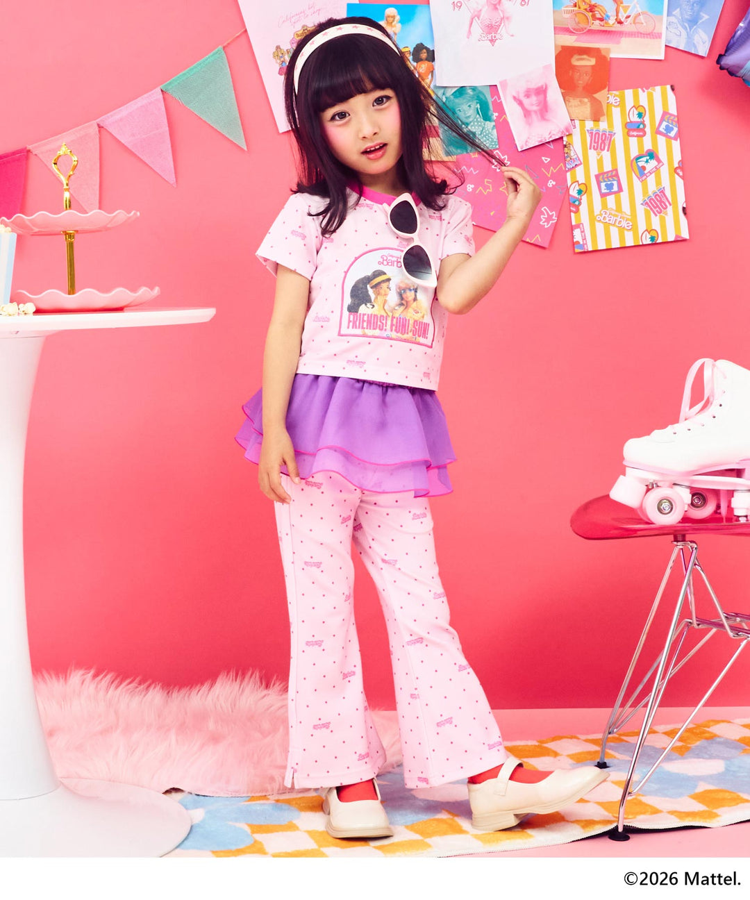 ラベンダー(110サイズ着用/身長：約109cm)