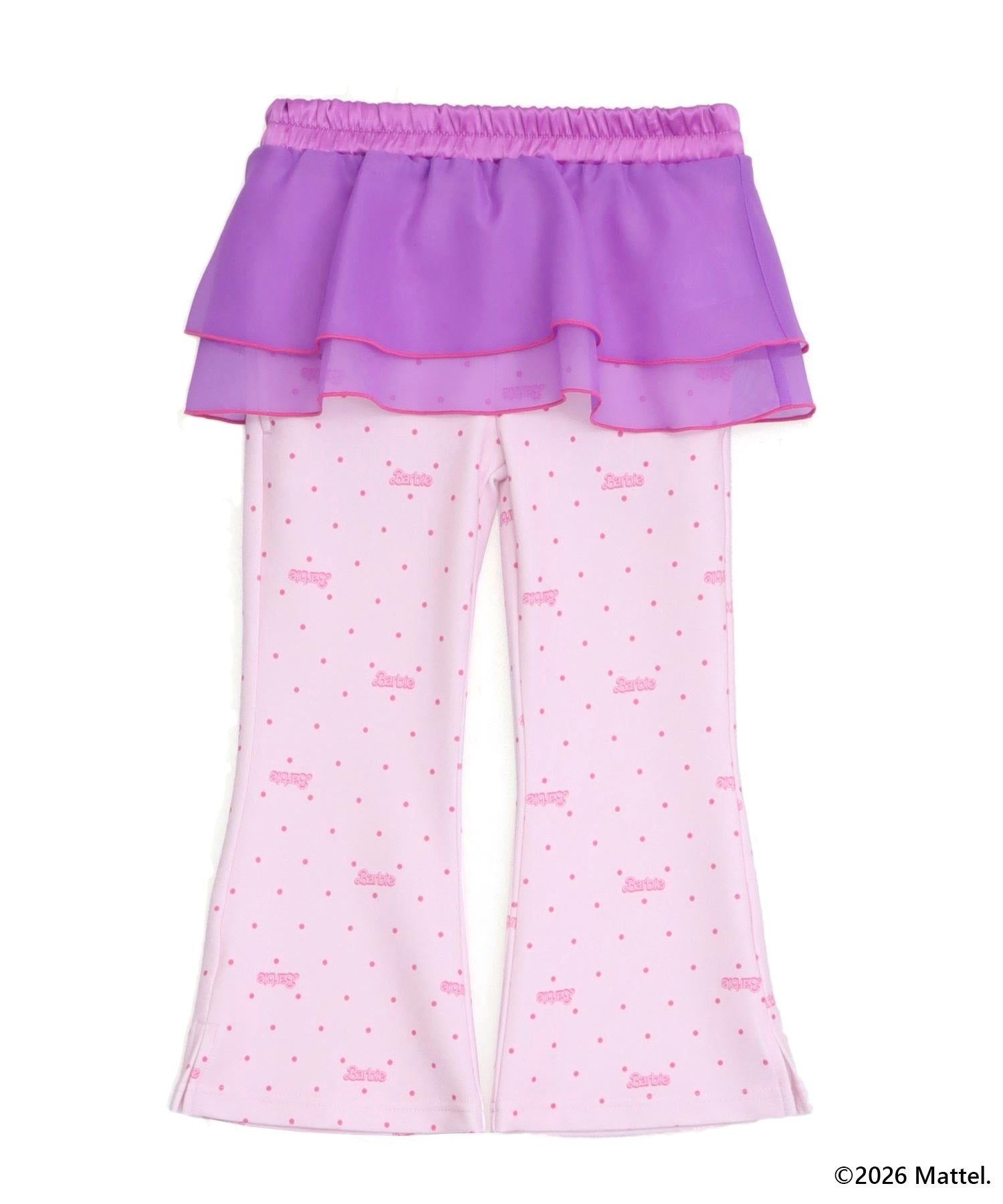 ANAPKIDS ×【Barbie】チュールスカート付 フレアパンツ 422-3656