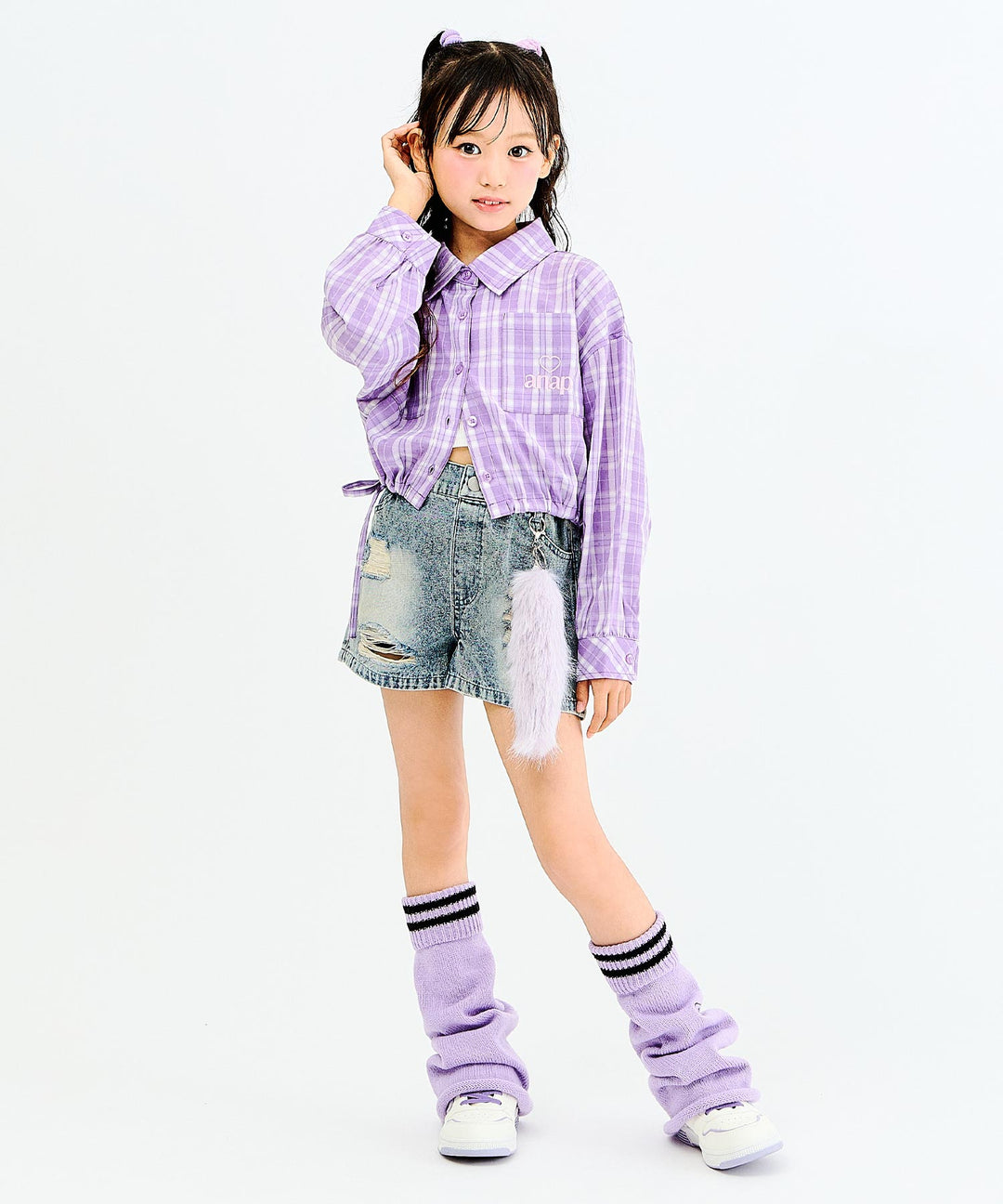 ブルー(130サイズ着用/身長：約128cm)