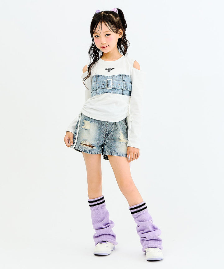 ブルー(130サイズ着用/身長：約128cm)