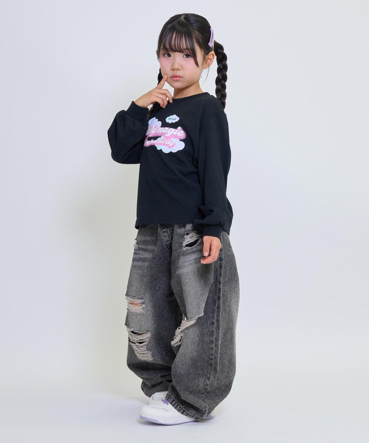 ブラック(120サイズ着用/身長：約110cm)