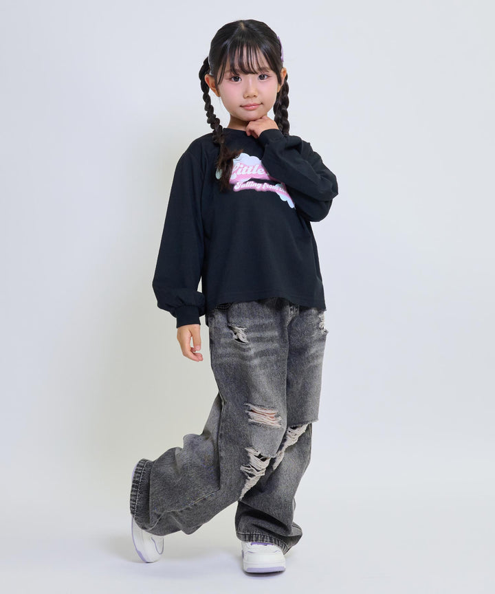 ブラック(120サイズ着用/身長：約110cm)