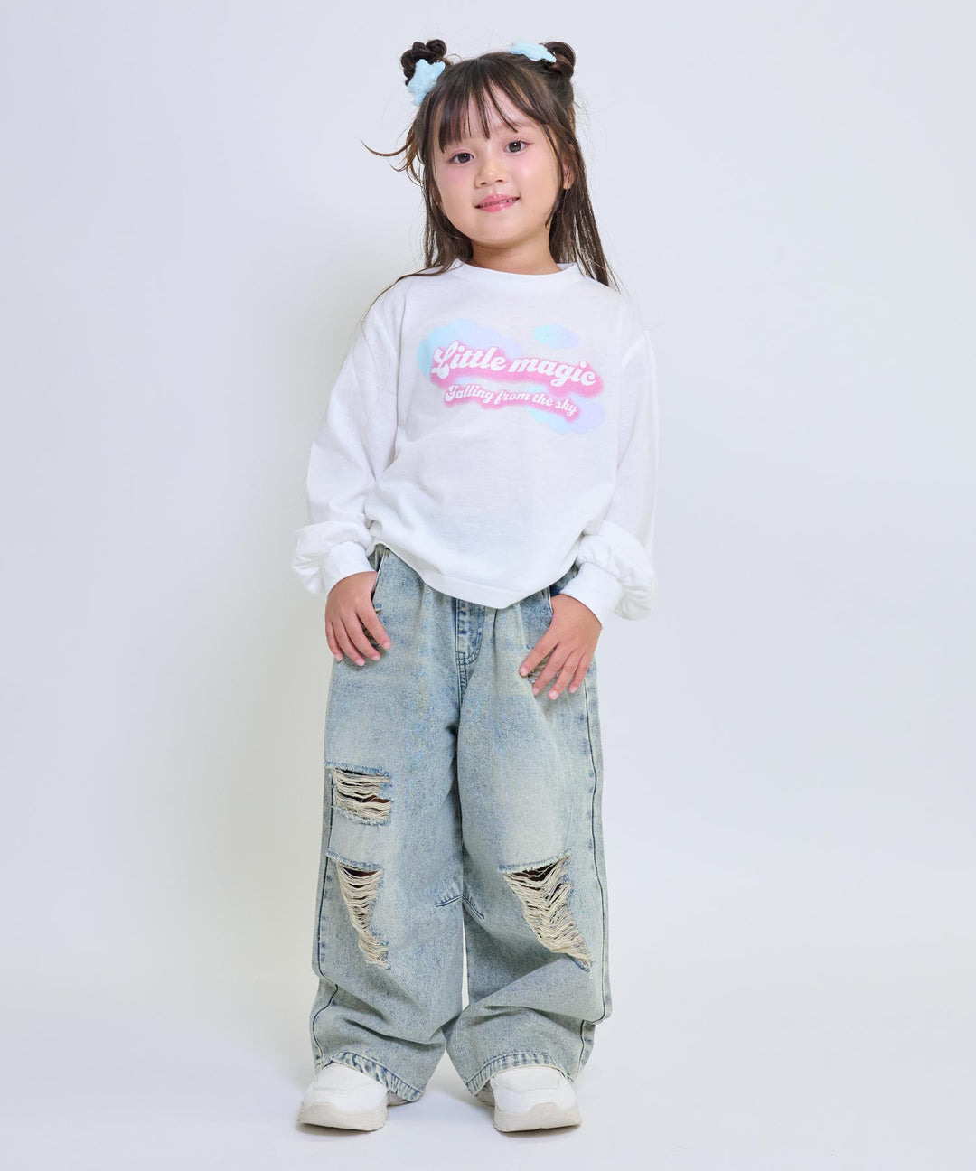 ブルー(110サイズ着用/身長：約102cm)