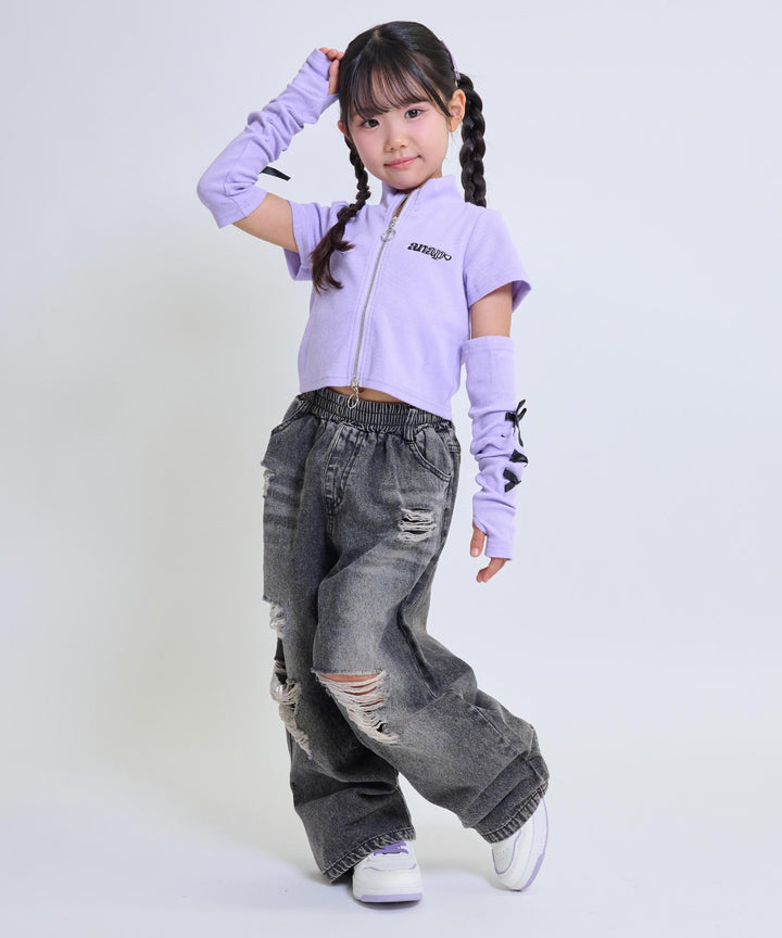 ブラック(120サイズ着用/身長：約110cm)