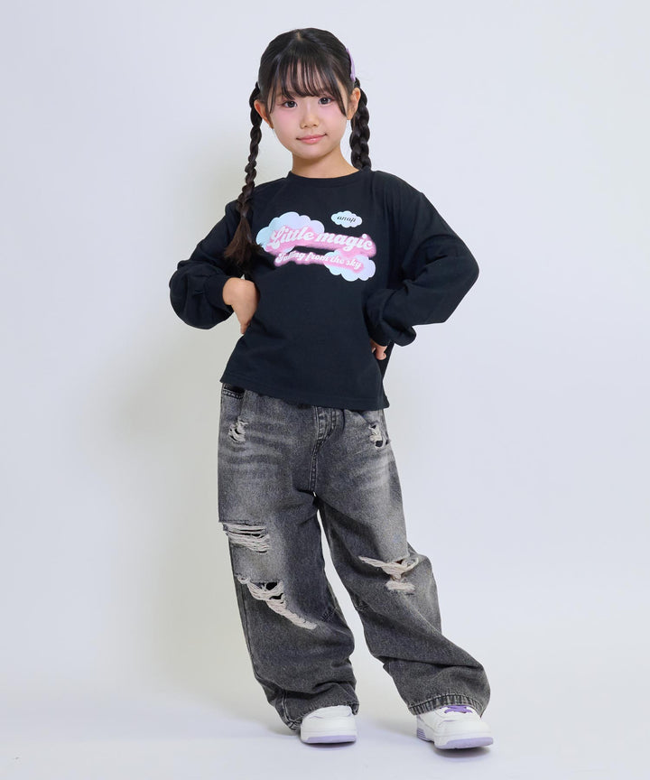 ブラック(120サイズ着用/身長：約110cm)
