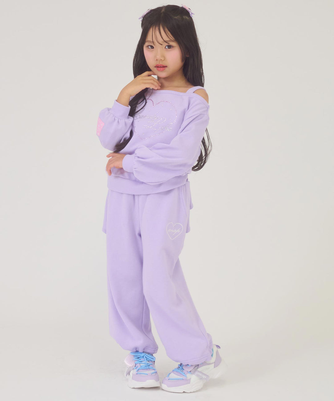 ラベンダー(110サイズ着用/身長：約112cm)