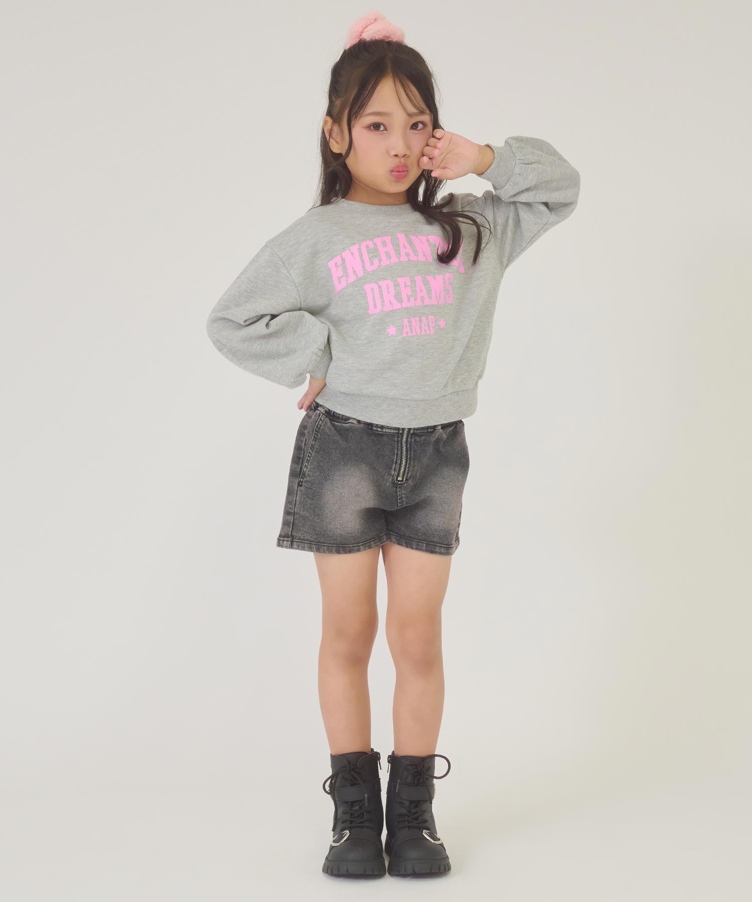 ハイウエストストレッチデニムショートパンツ 422-3717 – ANAP