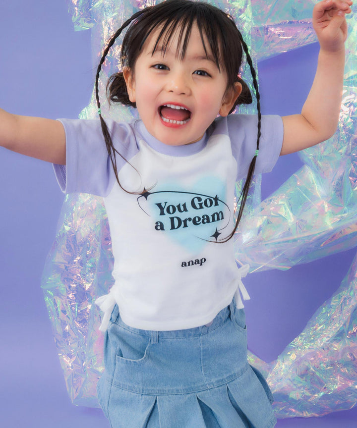 サイド シャーリング ラグラン Tシャツ 423-3363