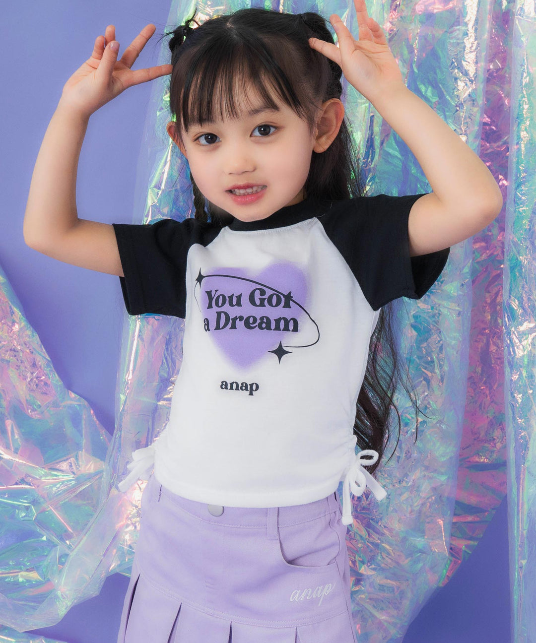 サイド シャーリング ラグラン Tシャツ 423-3363