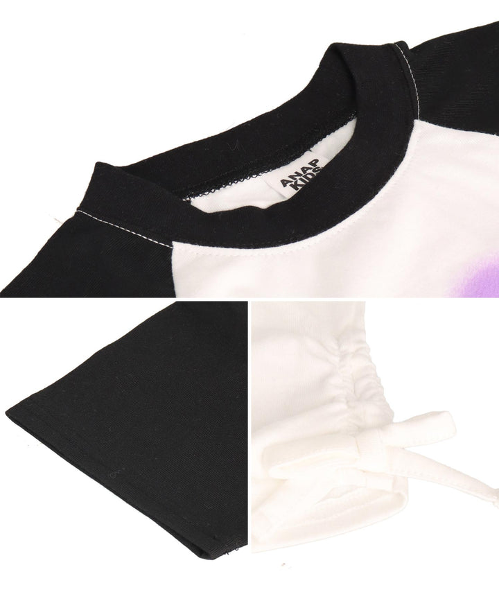 サイド シャーリング ラグラン Tシャツ 423-3363