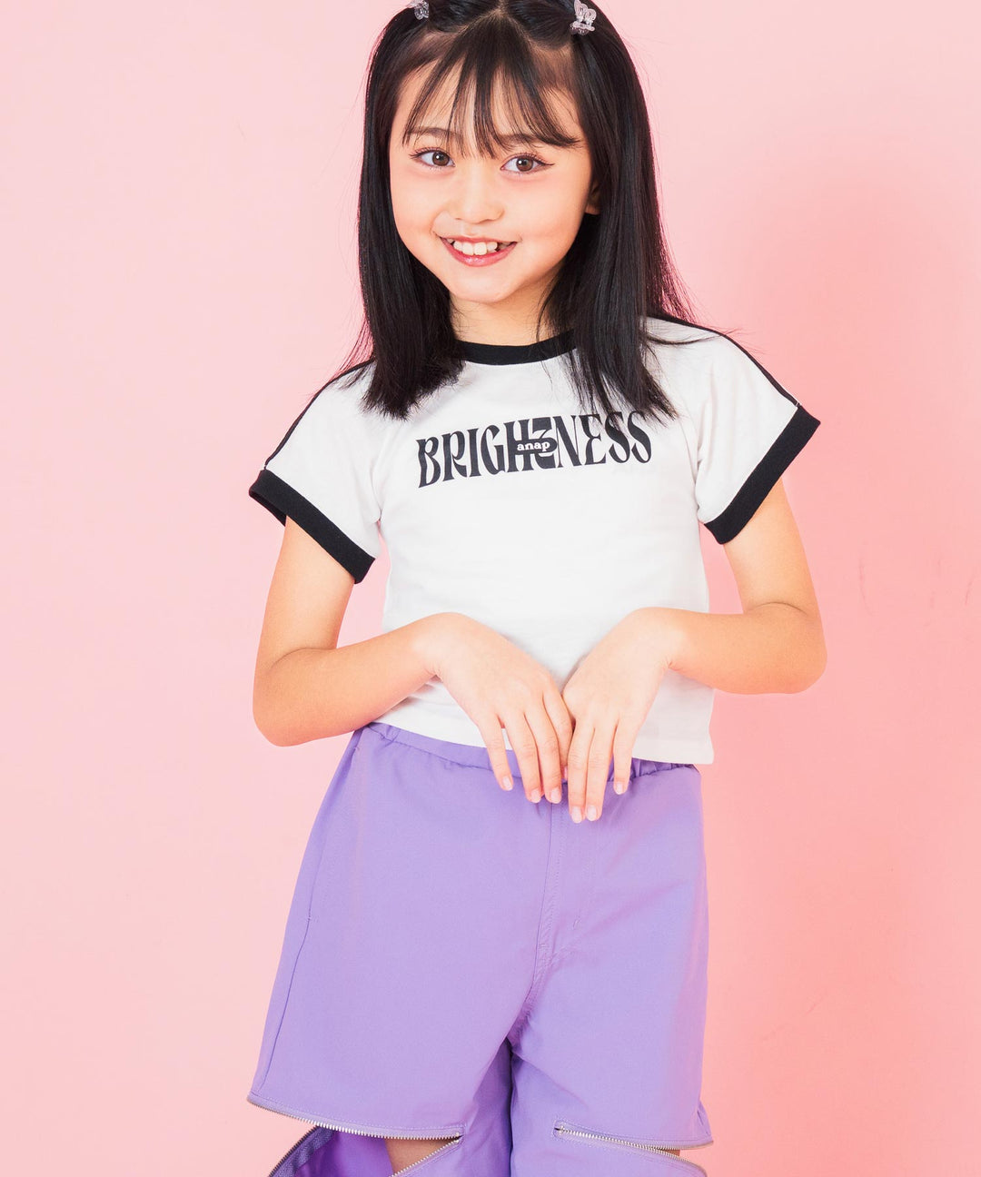 ショルダー ライン リンガー Tシャツ 423-3367