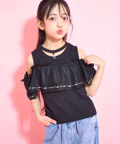 フリル オフショル風 トップス 423-3385