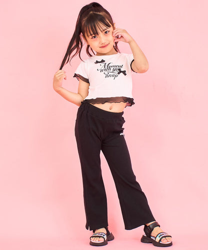 裾 メロー リボン Tシャツトップス 423-3388