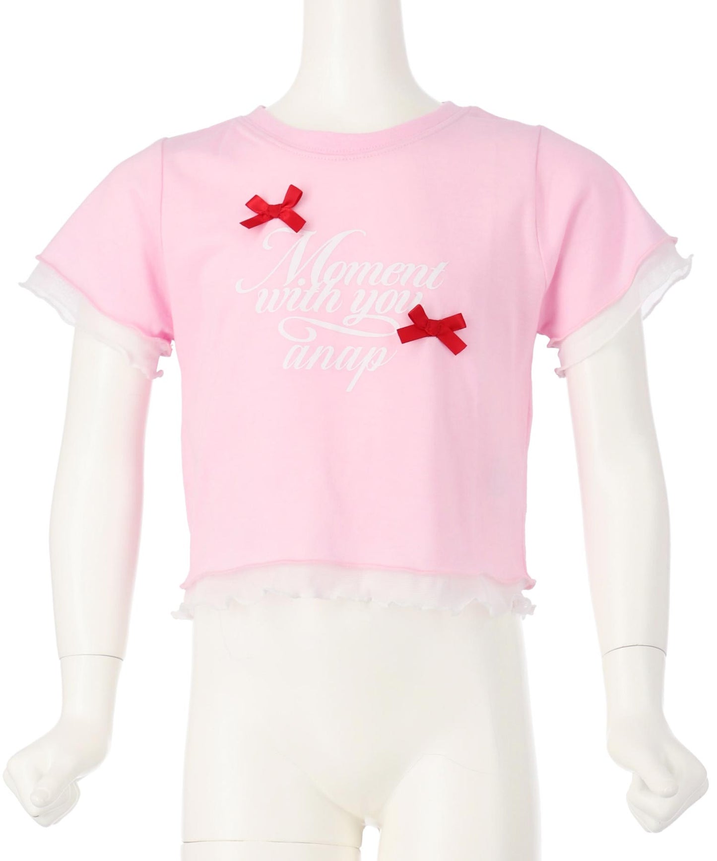 裾 メロー リボン Tシャツトップス 423-3388