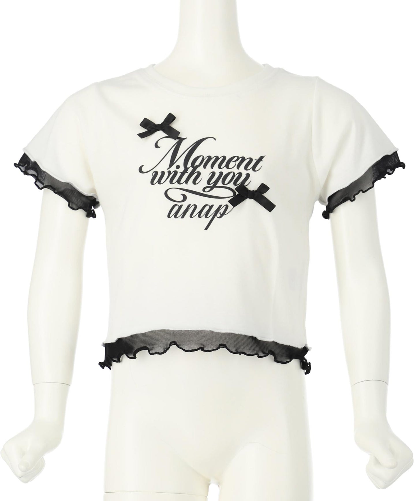 裾 メロー リボン Tシャツトップス 423-3388
