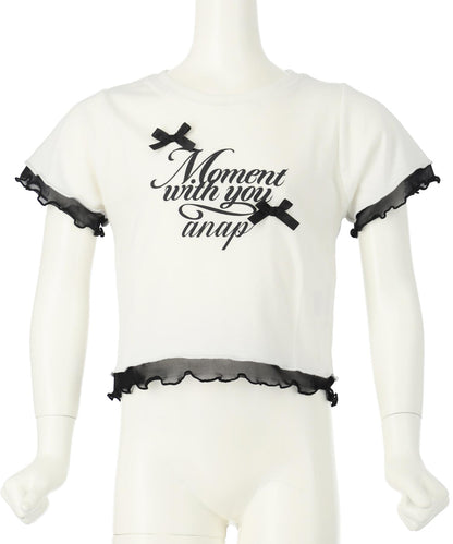 裾 メロー リボン Tシャツトップス 423-3388