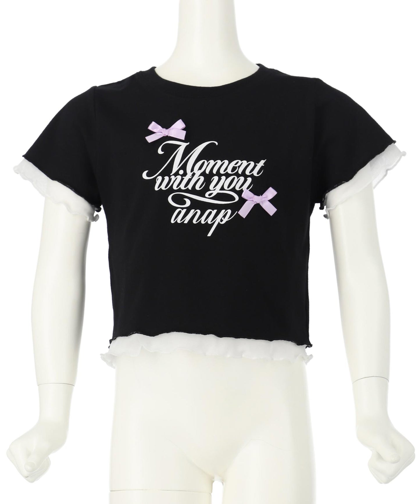 裾 メロー リボン Tシャツトップス 423-3388