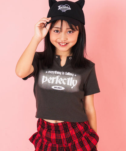 ハトメ ポイント ミニ Tシャツ トップス【ジュニアお揃い】 423-3400
